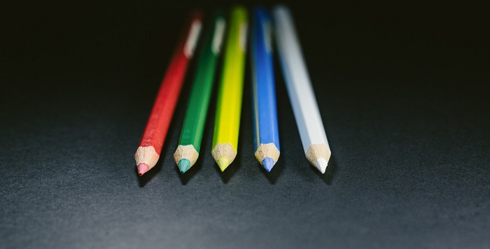 ４色の鉛筆
