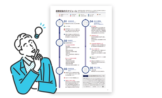 創業前後のスケジュール
