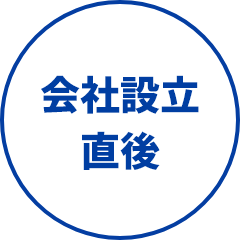 会社設立直後
