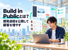 開発過程を公開して顧客を増やすBuild in Publicのイメージ