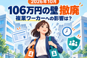 2026年10月の106万円の壁撤廃と複業ワーカーへの影響