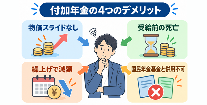 付加年金の4つのデメリット