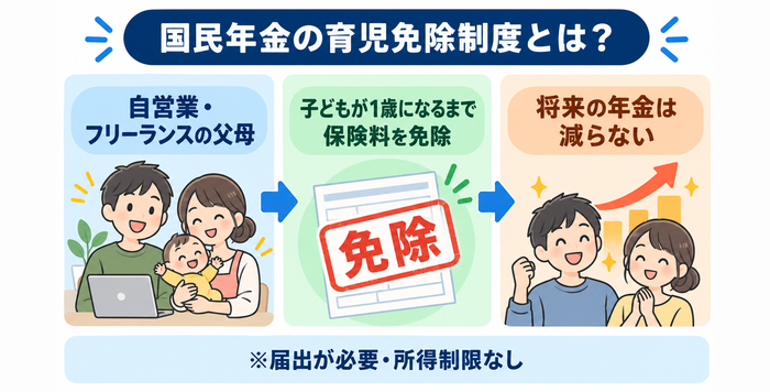 国民年金保険料の育児免除制度とは?